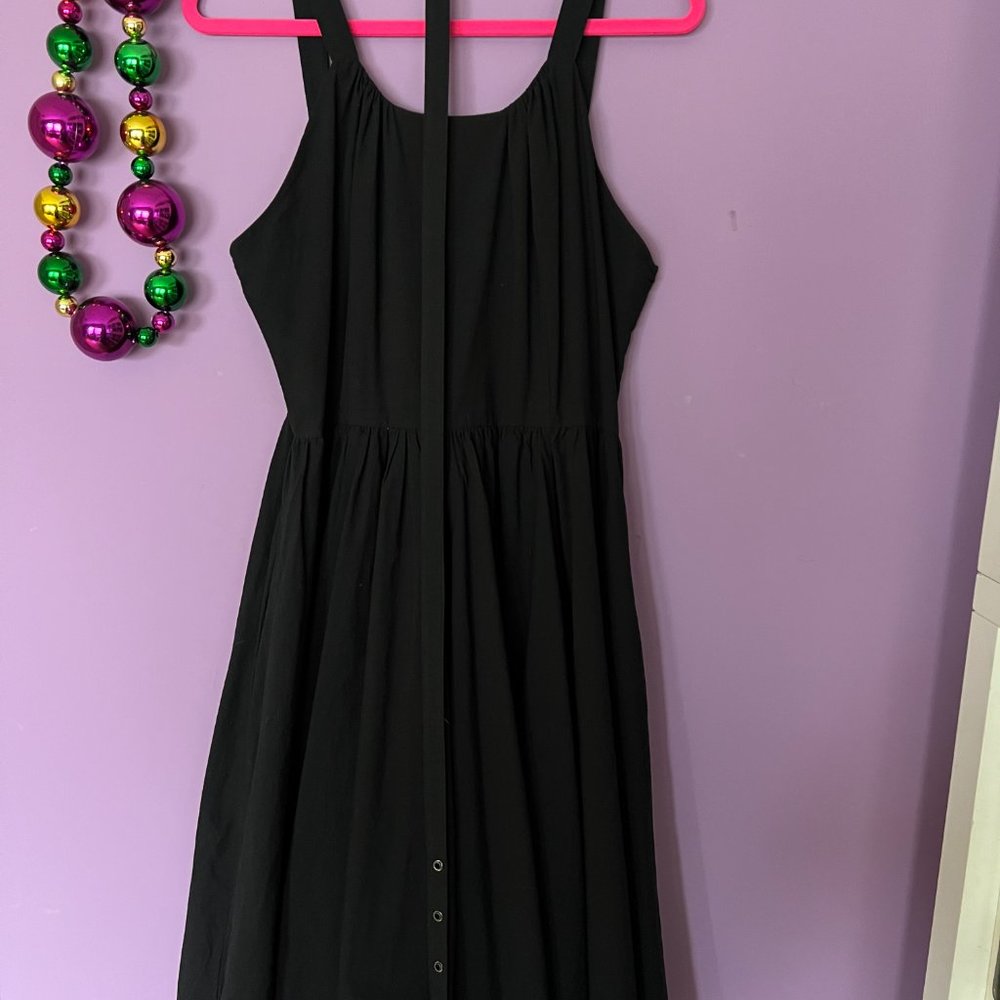 UNAVAILABLE!! - TRASHY DIVA Black Cotton Voile Annette Dress with Belt - SIZE 14